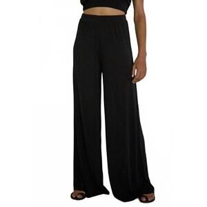 NEW BY TOGETHER flow with me wide leg pant in black